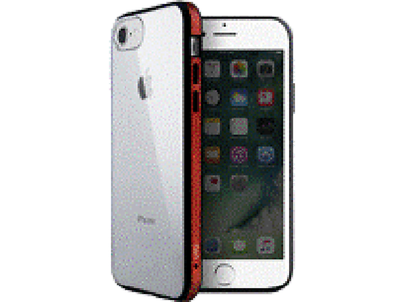 UNIQ Cover Valencia Clear Red iPhone 7 / 8 Rood (107557)