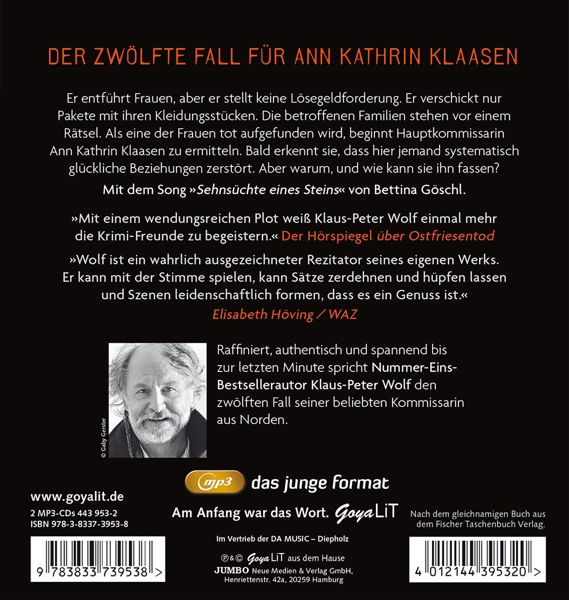 Klaus-peter Wolf - Ostfriesenfluch MP3 - Autorenlesung (12) (MP3-CD) Ungekürzte