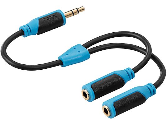 HAMA Super Soft AUX3 - Câble audio (Bleu/Noir)