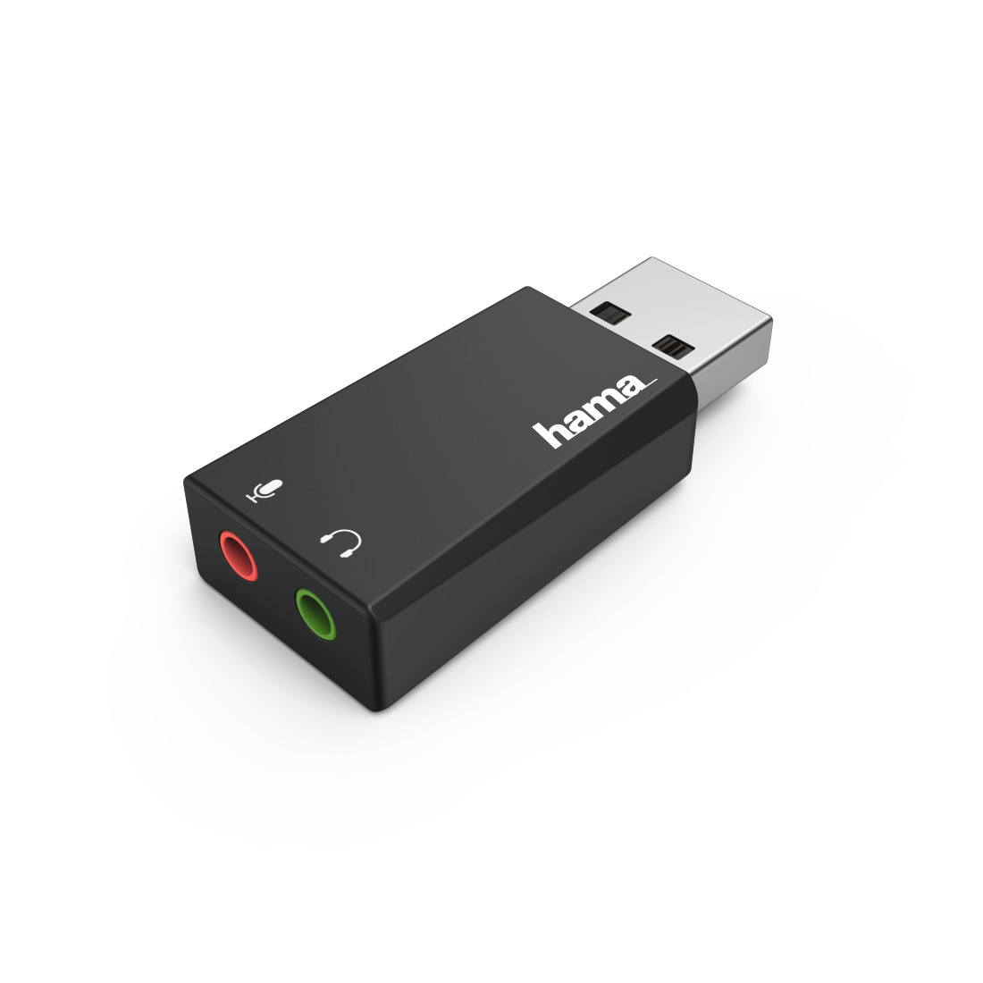 HAMA 51660 STEREO USB-A SOUNDKARTE - Scheda audio USB (Nero)