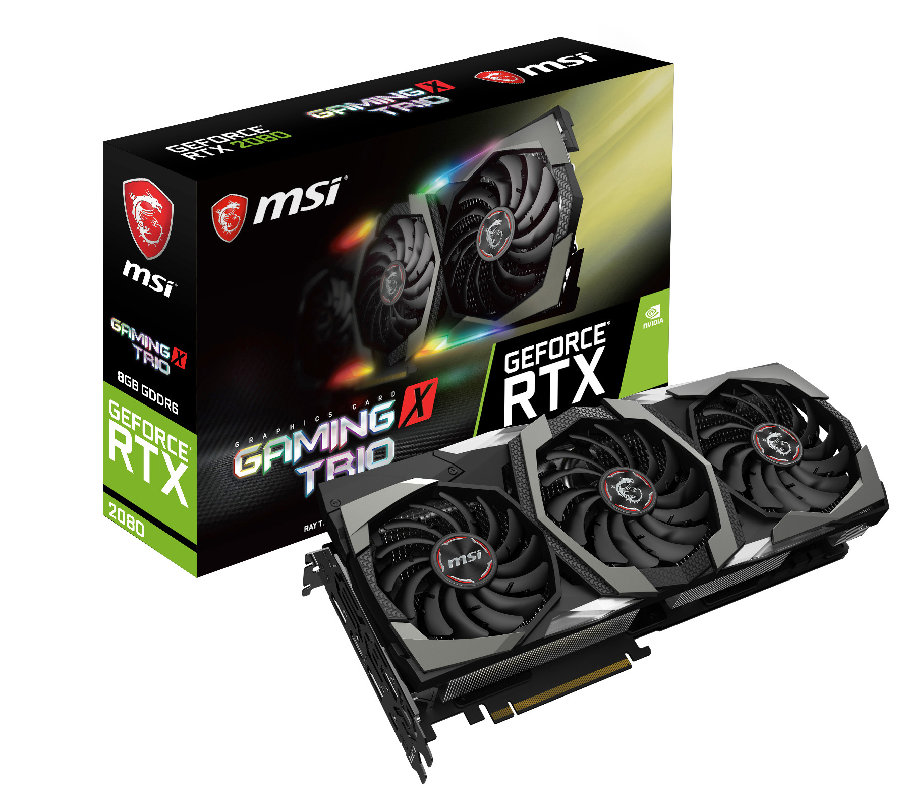 MSI GeForce® RTX 2080 Gaming X Trio 8GB (V372-031R) (NVIDIA, Grafikkarte)