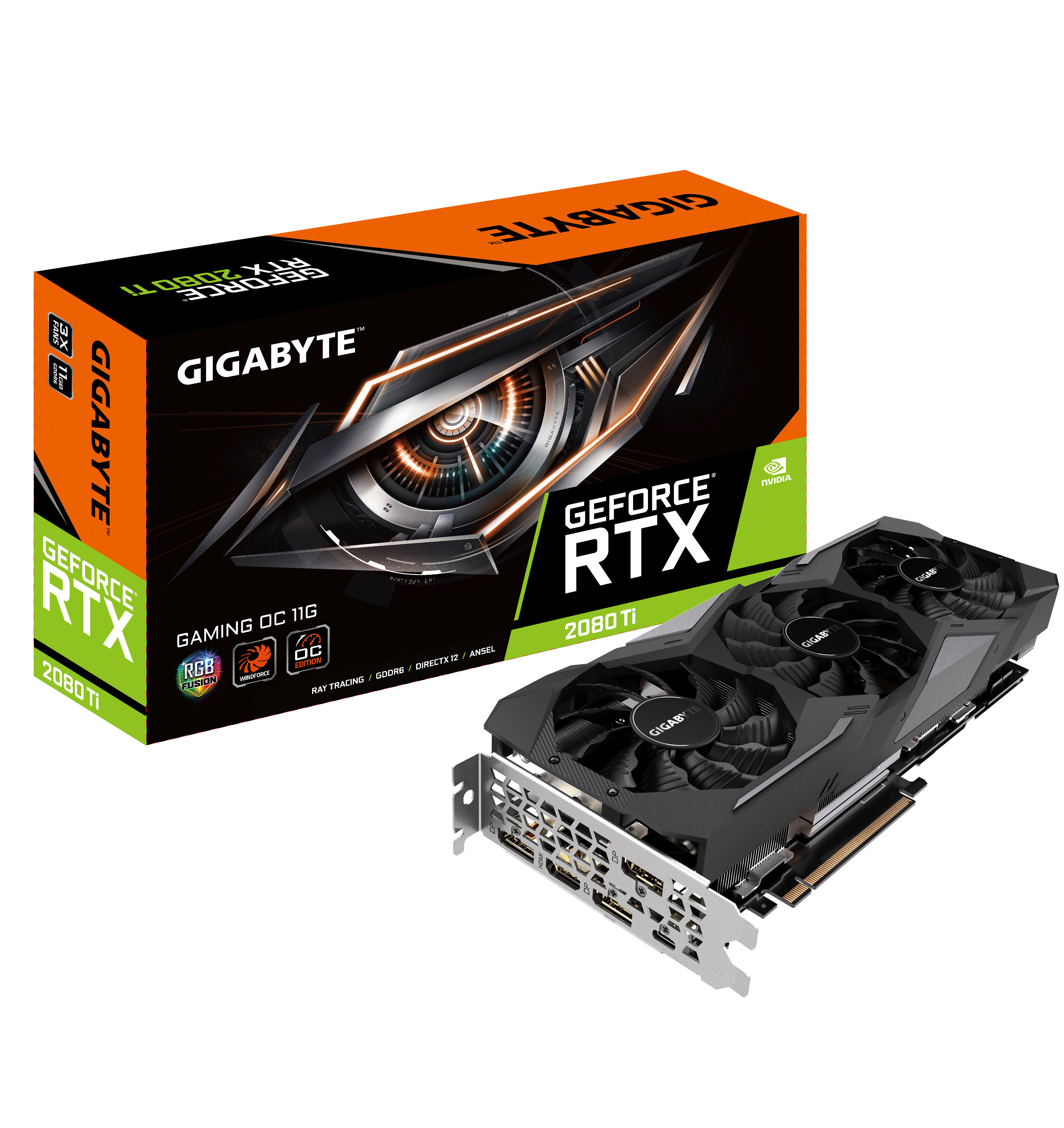 GIGABYTE GeForce RTX™ 2080 Ti Gaming OC 11GB (9VN208TGO-00-10) (NVIDIA, Grafikkarte)