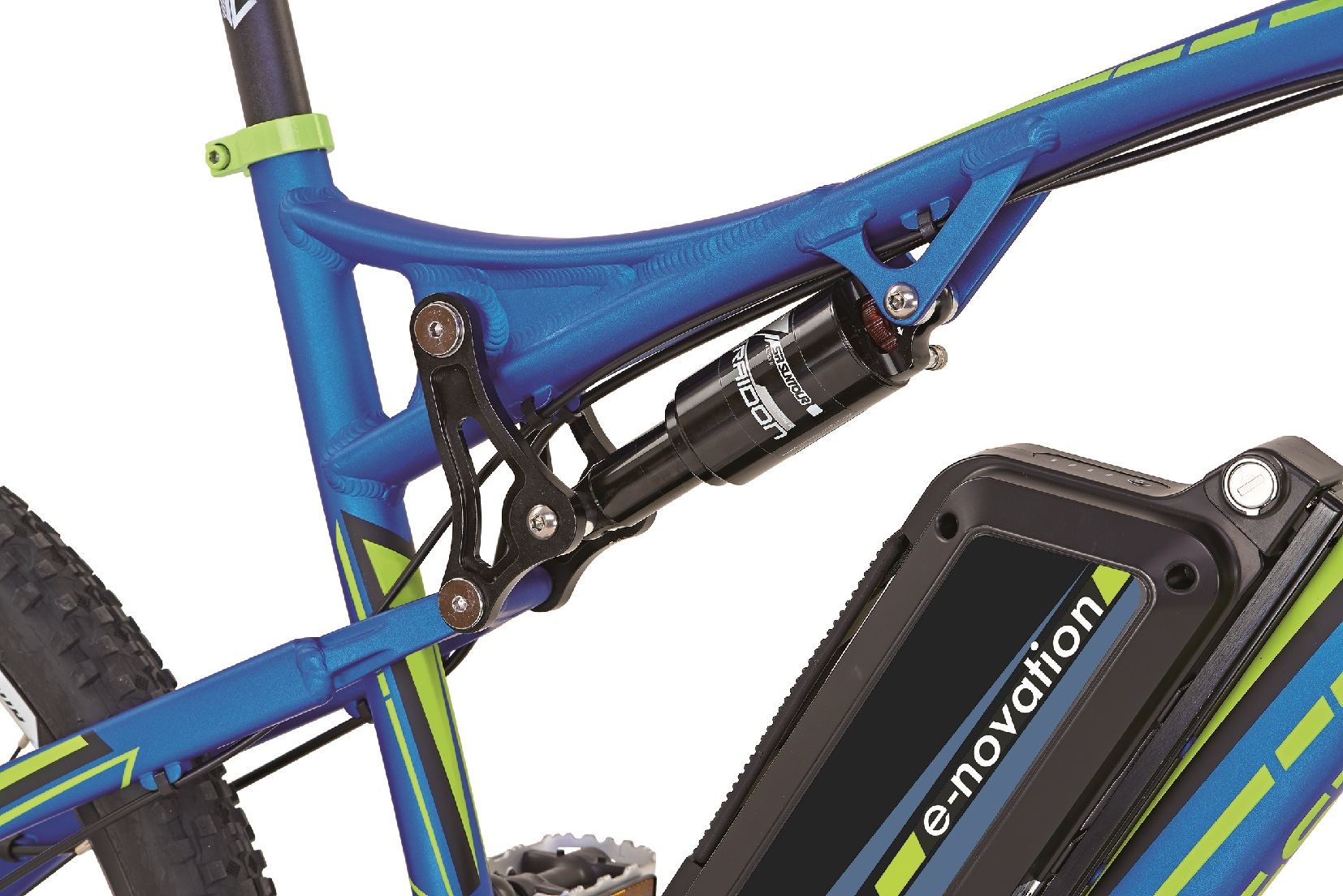 REX 51666-0111 Graveler 6.9 Mountainbike (Laufradgröße: 27,5 Zoll, Herren-Rad, 412 Wh, Blau/Gelb)