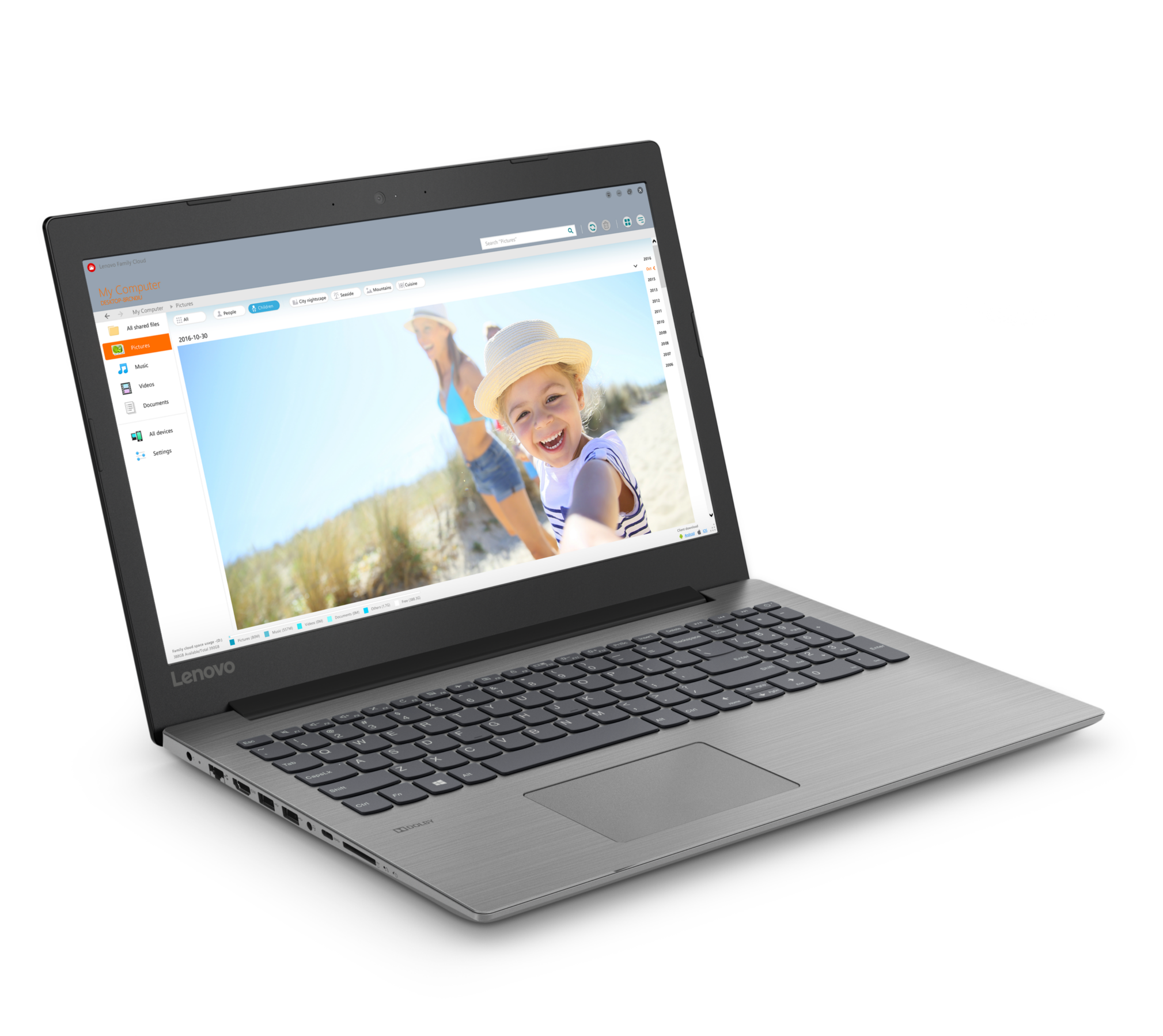 LENOVO 330-15ARR - Ordinateur portable (15.6 ", 128 GB SSD, Platinum Grey)