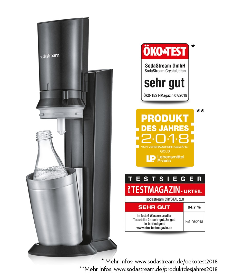 SODASTREAM Wassersprudler Crystal 2.0