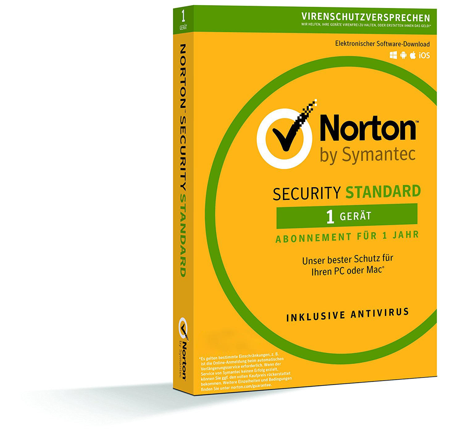 Norton Security Standard 2018 für 1 Gerät und 1 Jahr (PC/Mac/Android/iOS)