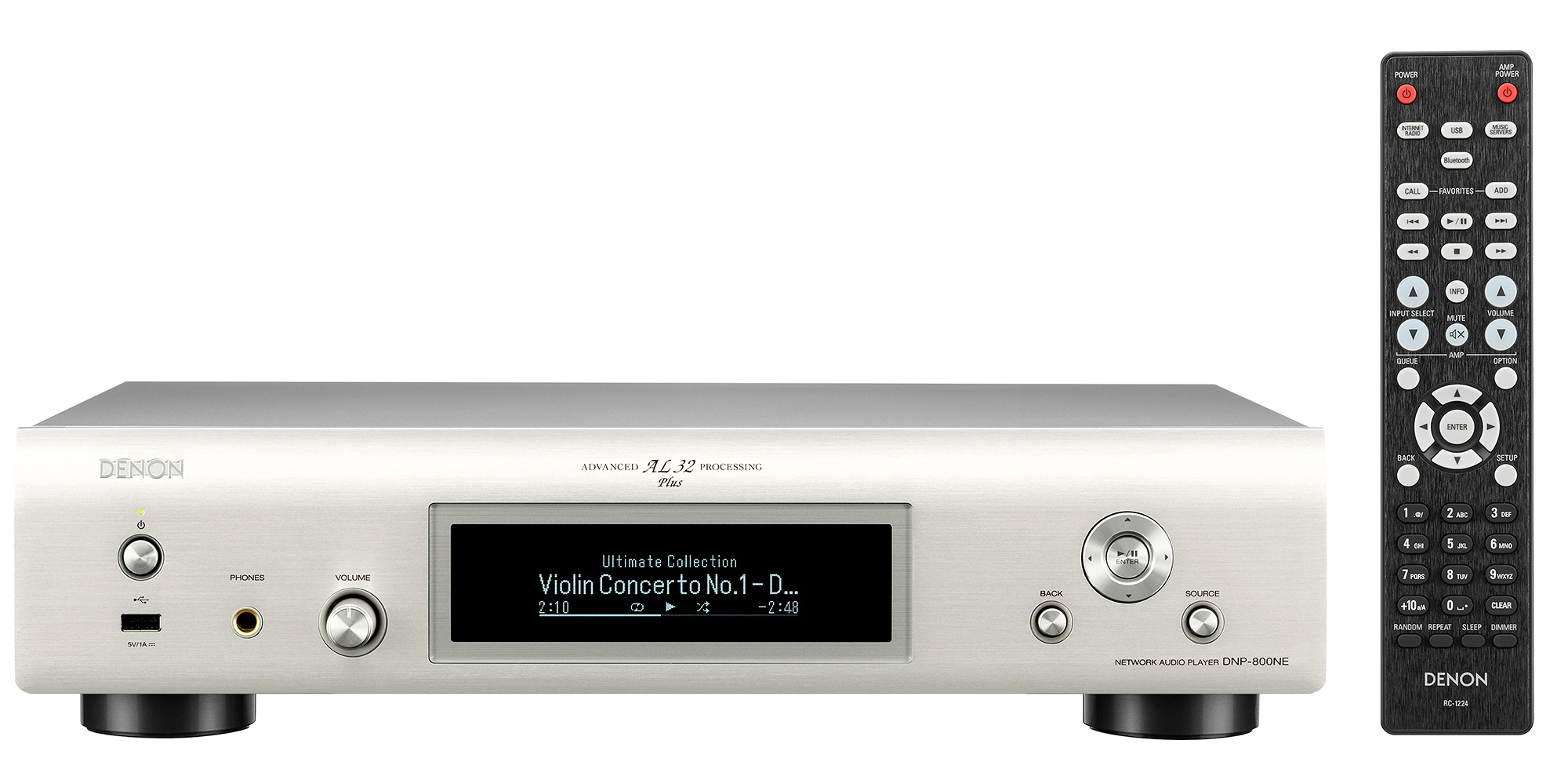 DENON DNP-800NE Netzwerk-Audioplayer, Silber