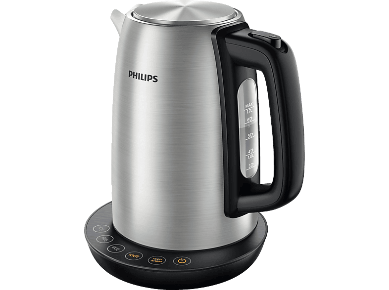 PHILIPS HD 9359/90 Wasserkocher, Metall/Schwarz Wasserkocher kaufen