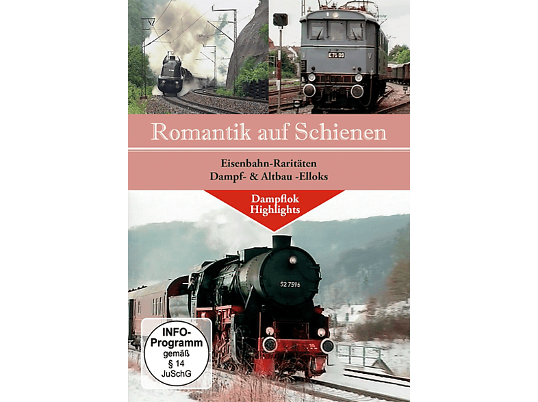 Auf DVD Romantik Eisenbahnraritäten-Dampf Schienen: