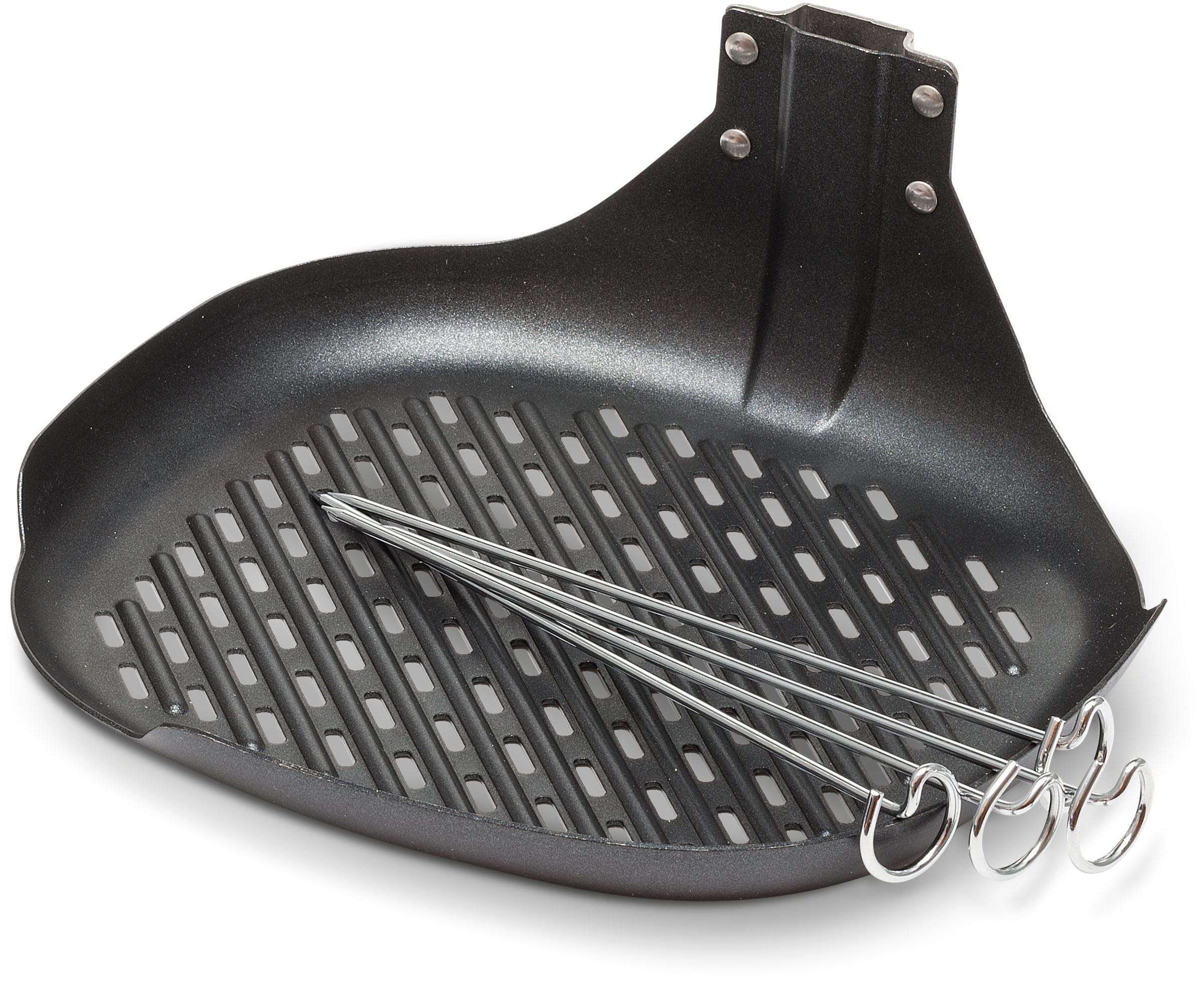 PHILIPS HD9941/00 Airfryer Compact Grill-Kit: Grillboden + Spieße Schwarz/Rot