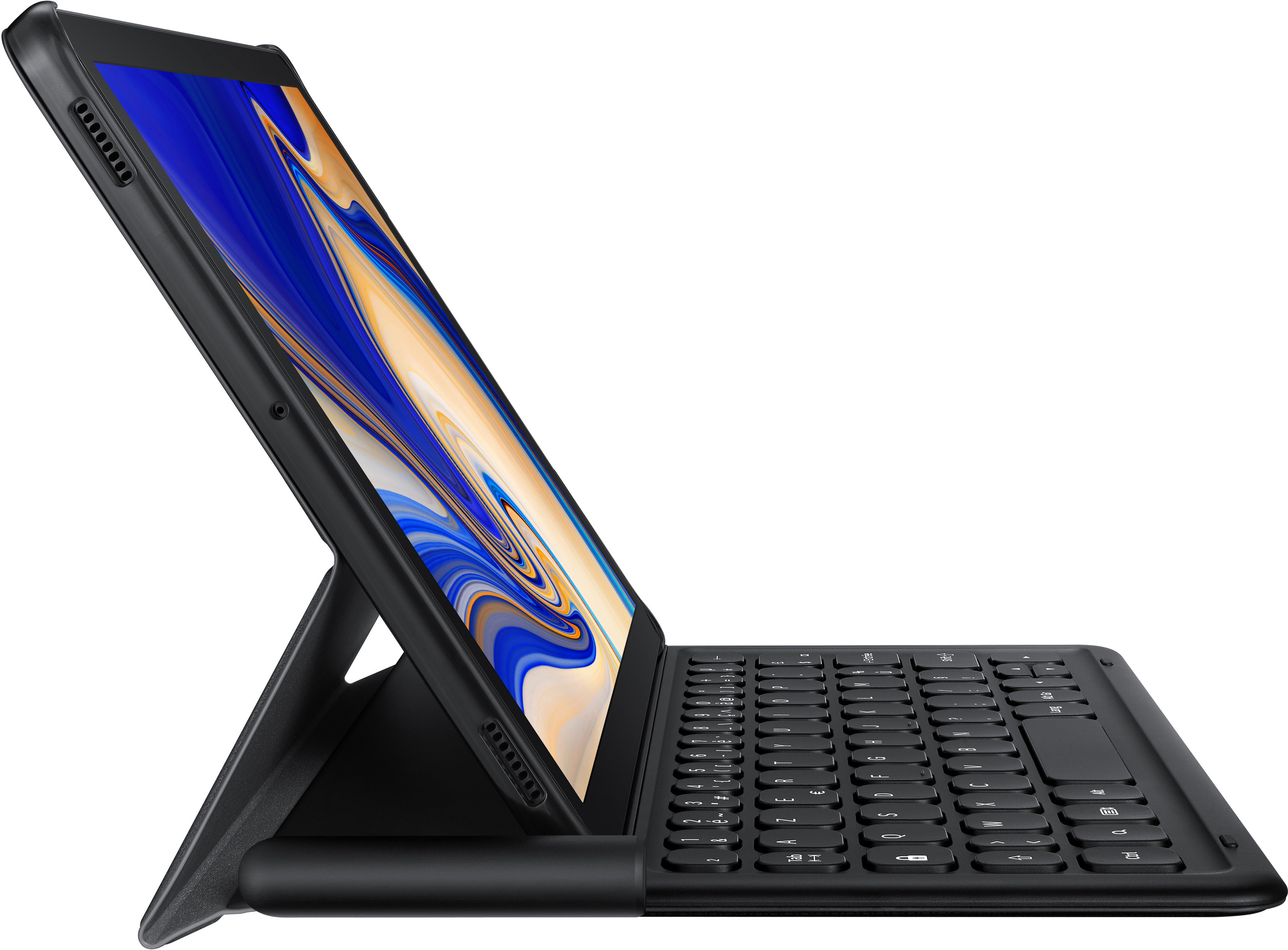 SAMSUNG Book Cover Keyboard EJ-FT830 für das Galaxy Tab S4, schwarz Schutzhülle mit Tastatur, für Tablet, Schwarz