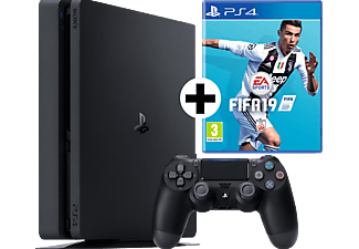 SONY PlayStation 4 Slim 500GB Jet Black EA Sports Fifa 19 Bundle