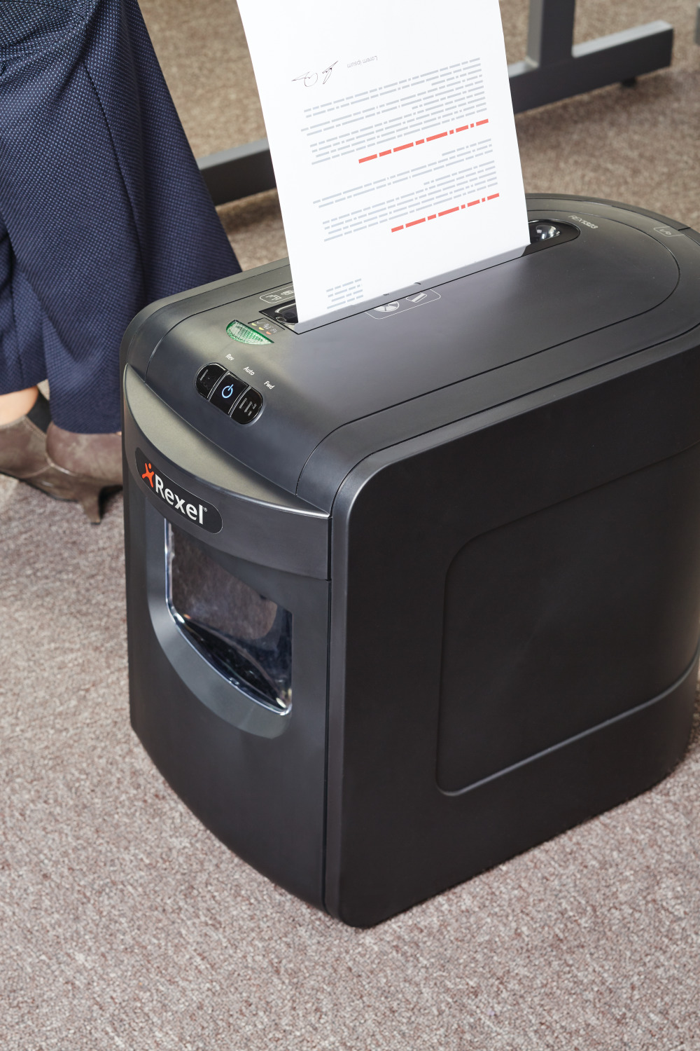 REXEL Mercury REX1323 Manueller Aktenvernichter, Schwarz