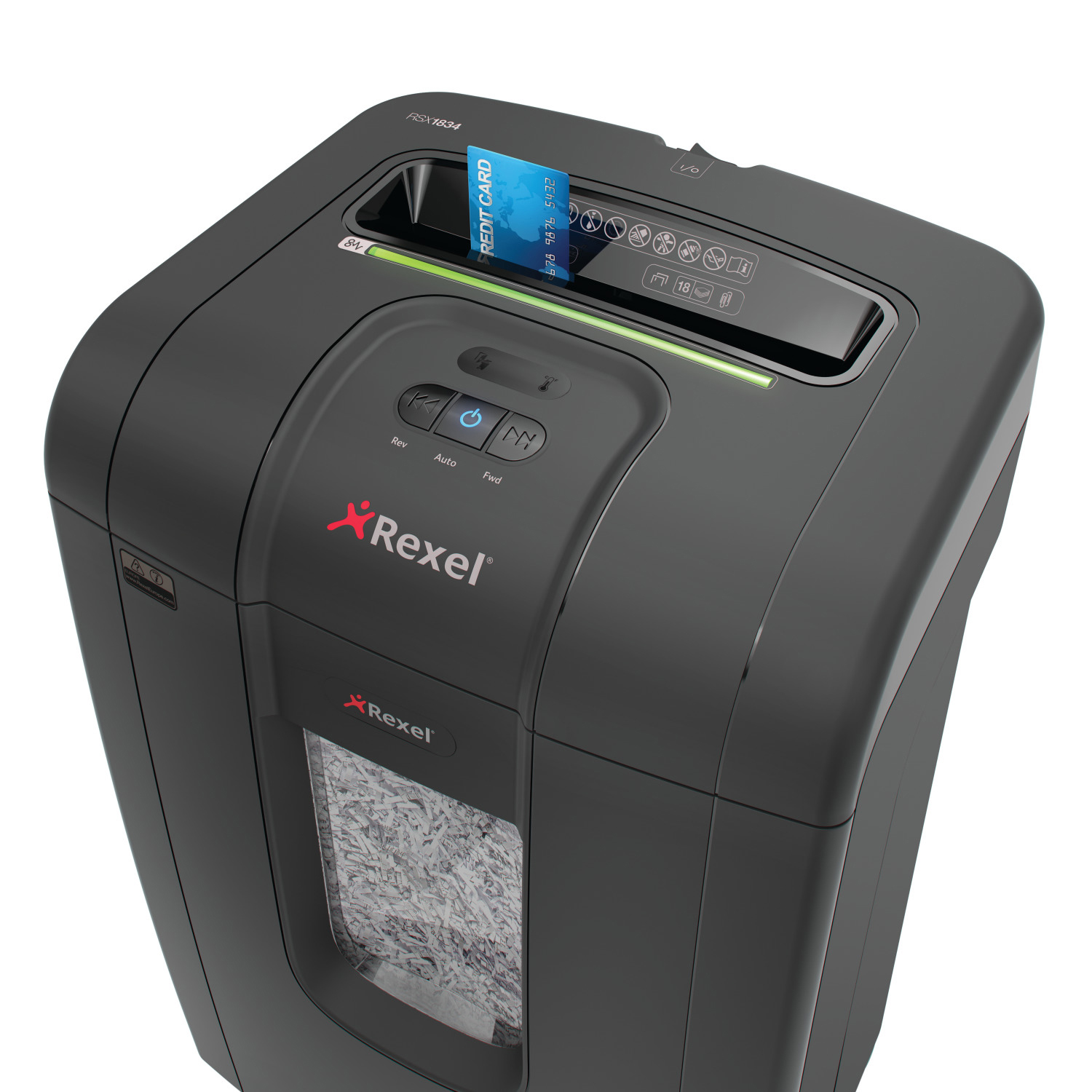 REXEL Mercury™ RSX1834 Manueller Aktenvernichter, Schwarz