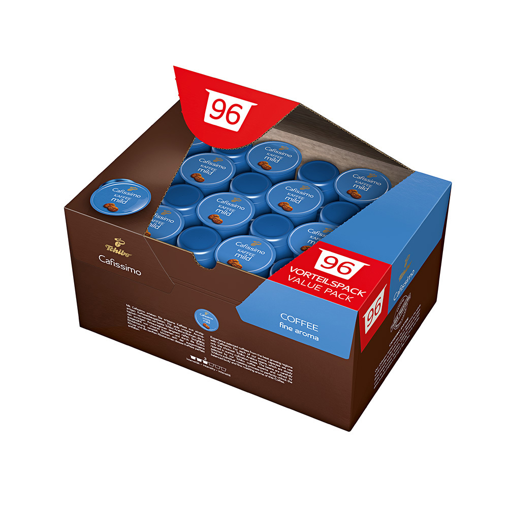TCHIBO Kaffee mild Kaffeekapseln 96 Stück (Tchibo Cafissimo)