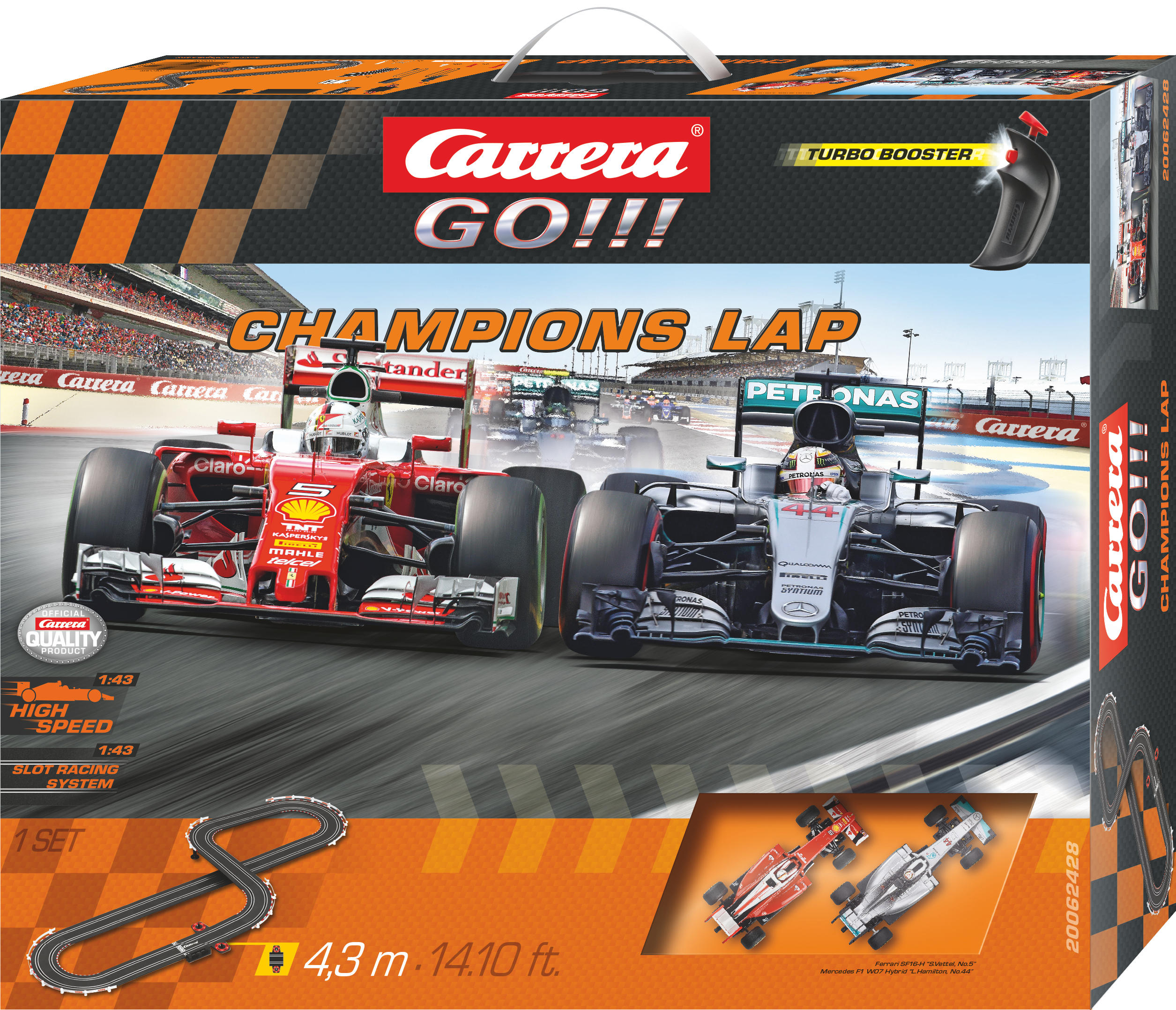 CARRERA (TOYS) Champions Lap Rennbahn, Mehrfarbig