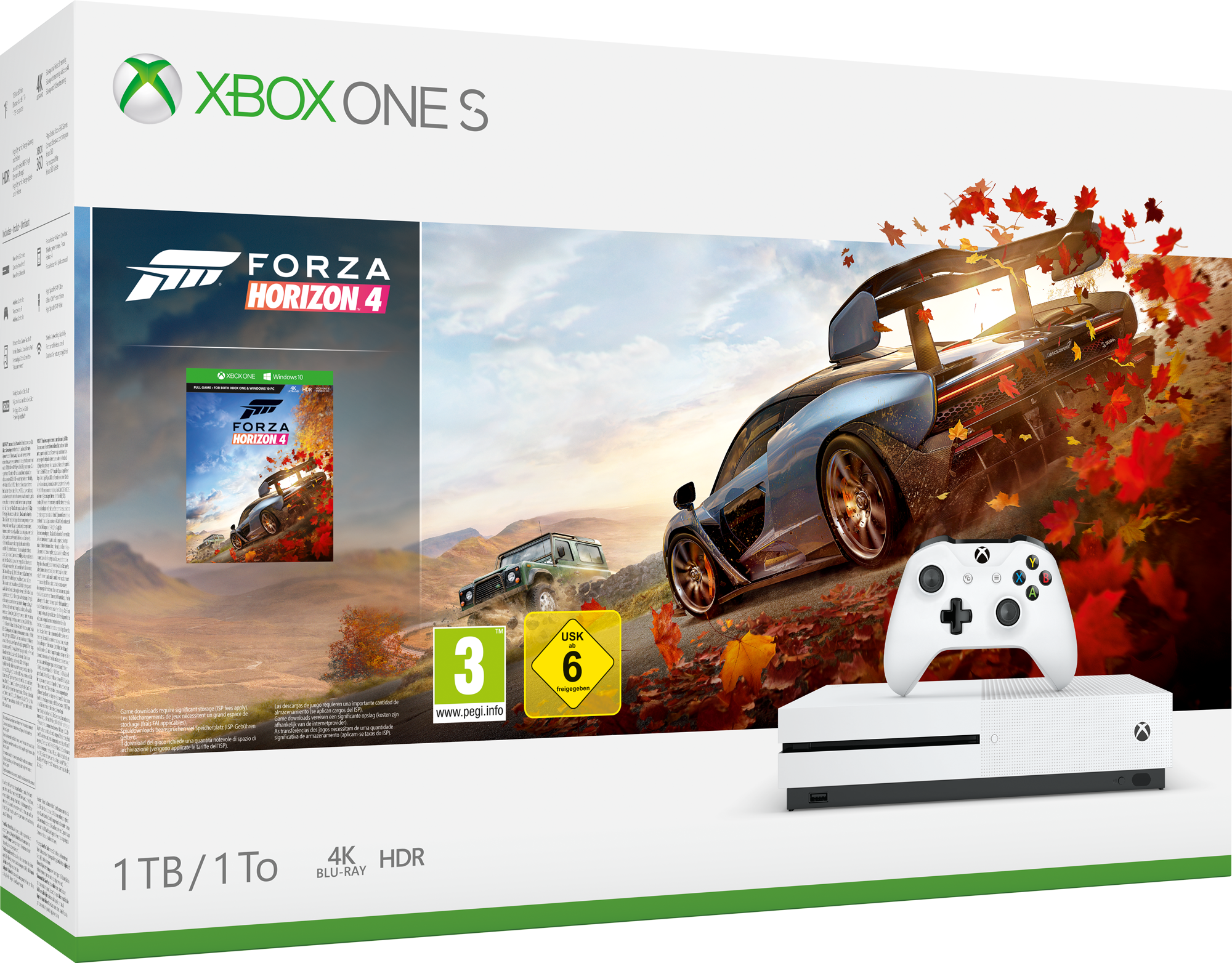 MICROSOFT Xbox One S 1TB Forza Horizon 4 Bundle