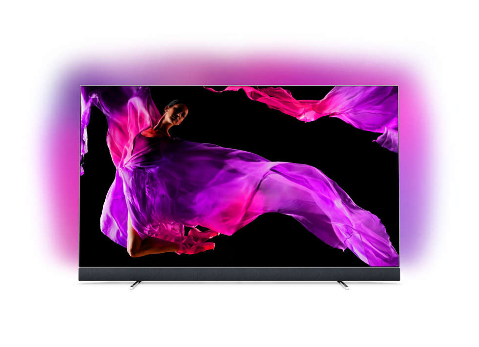 PHILIPS 55OLED903 OLED TV (Flat, 55 Zoll / 139 cm, UHD 4K, SMART TV, Ambilight, Android TV)
