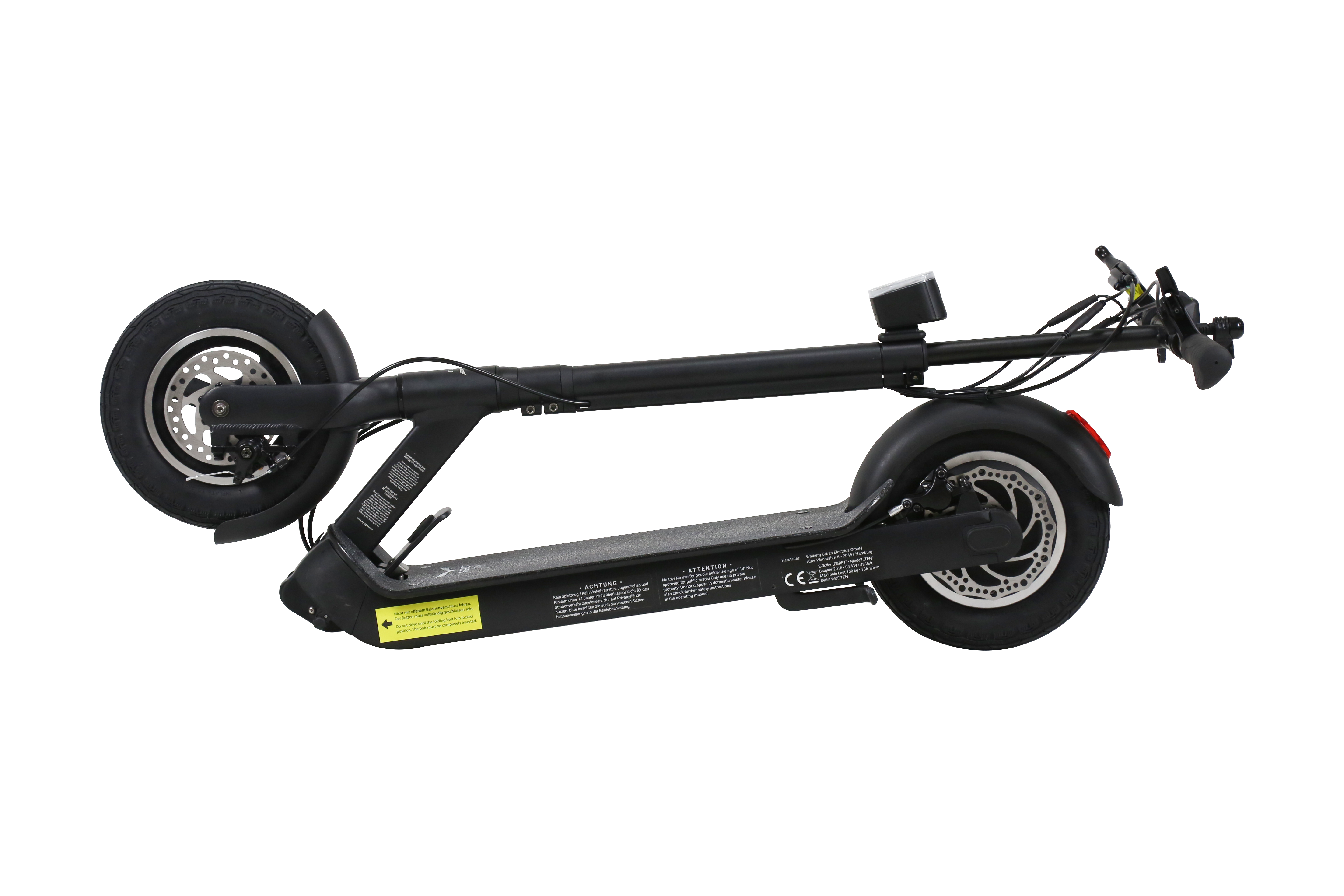 WALBERG E Roller EGRET TEN V3, schwarz