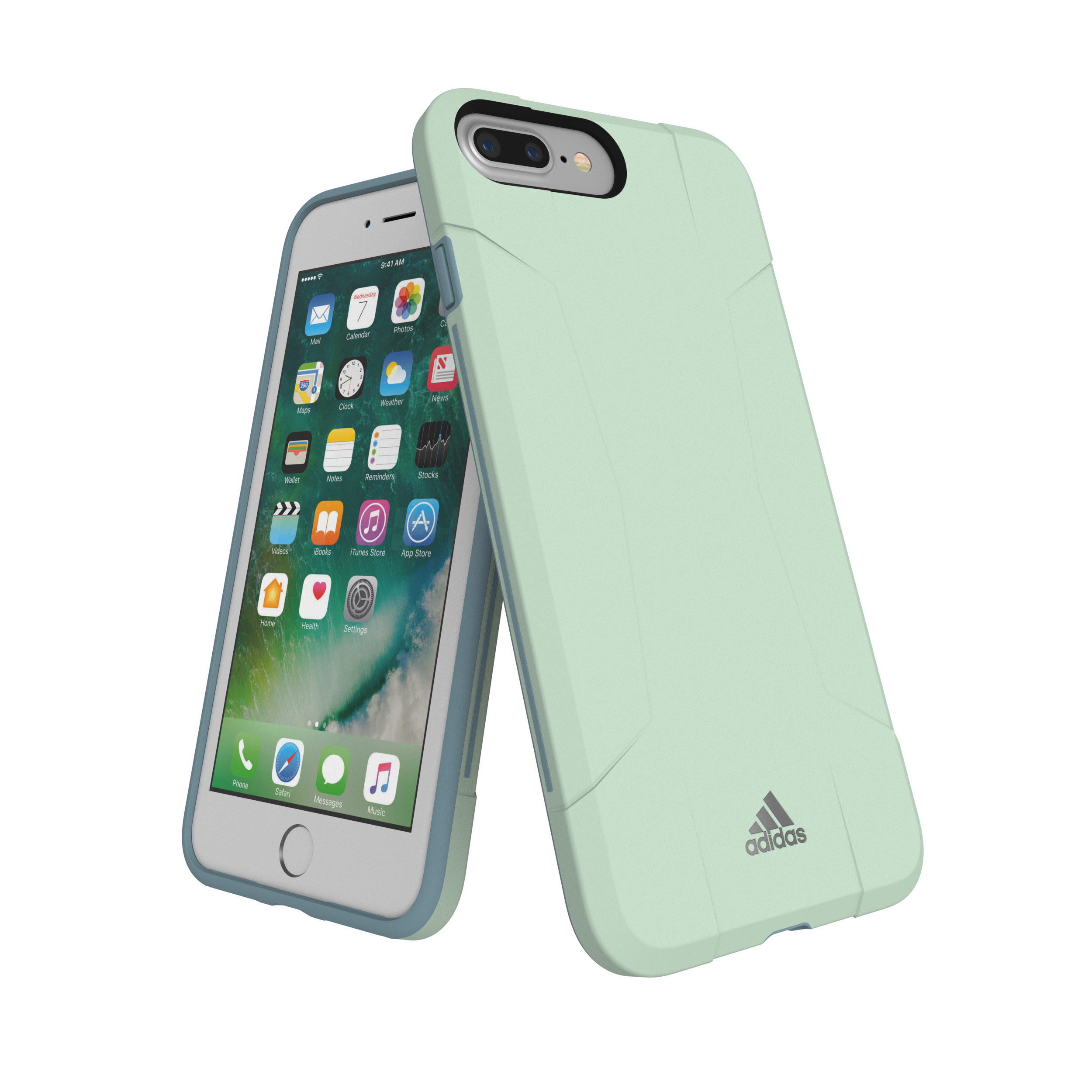 ADIDAS SPORT SP Solo, Backcover, Apple, iPhone 6 Plus, iPhone 7 Plus, iPhone 8 Plus, Grün
