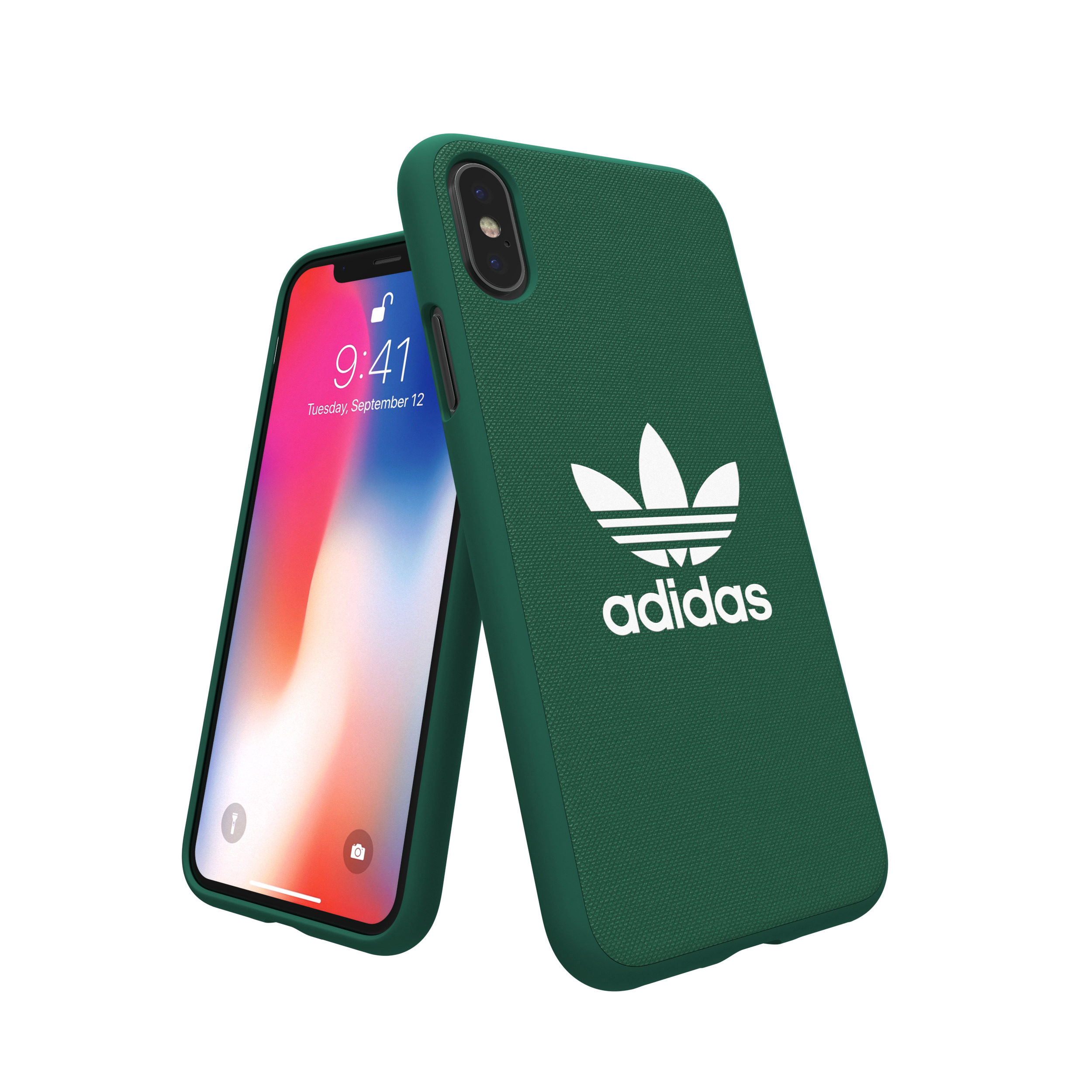 ADIDAS ORIGINALS Moulded Case, Backcover, Apple, iPhone X, Grün