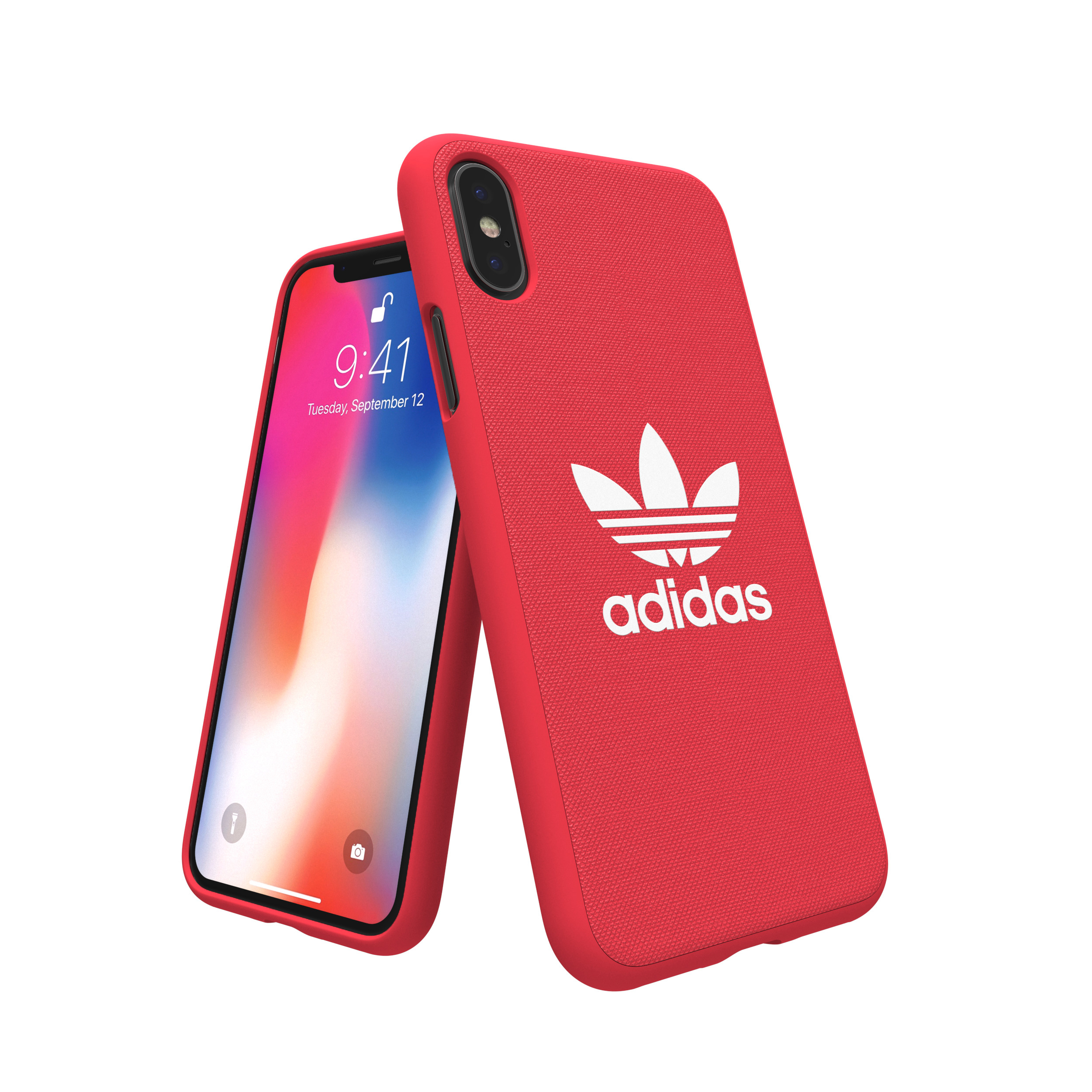 ADIDAS ORIGINALS Moulded Case, Backcover, Apple, iPhone X, Rot