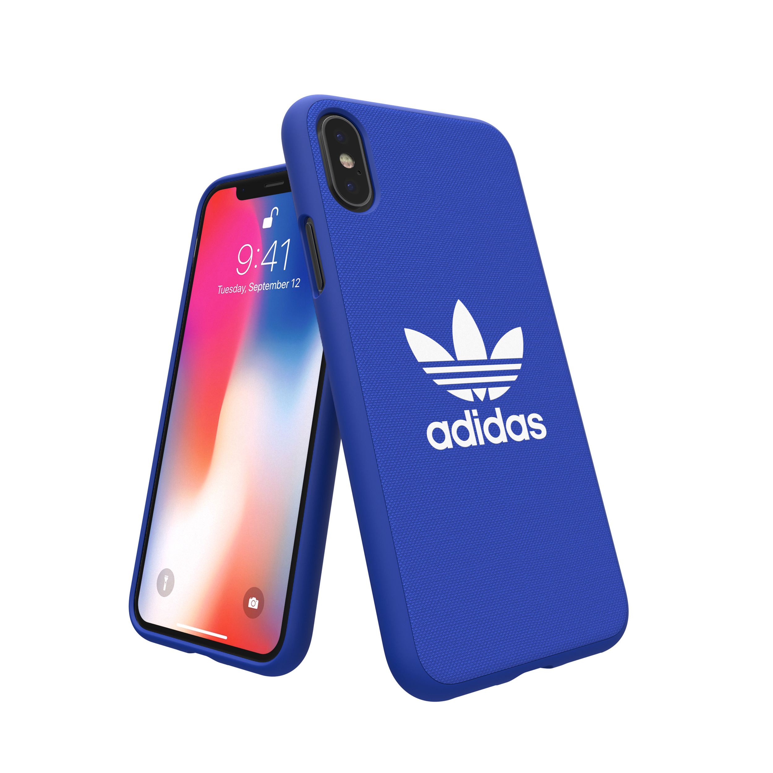 ADIDAS ORIGINALS Moulded Case, Backcover, Apple, iPhone X, Blau