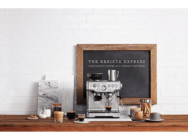 Sage SES875BSS2EEU1A the Barista Express Espresso-Maschine (Silber, Integrierte Kaffeemühle, 2400 Watt, 15 bar) — Foto 5 von 5
