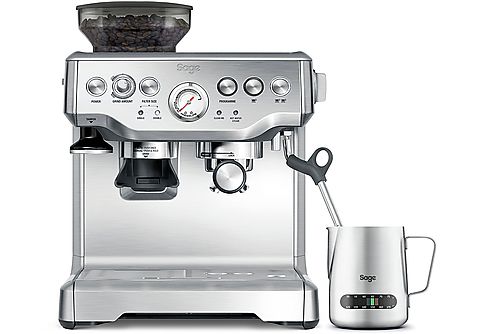 SAGE SES875BSS2EEU1A the Barista Express Espresso-Maschine (Silber, Integrierte Kaffeemühle, 2400 Watt, 15 bar)
