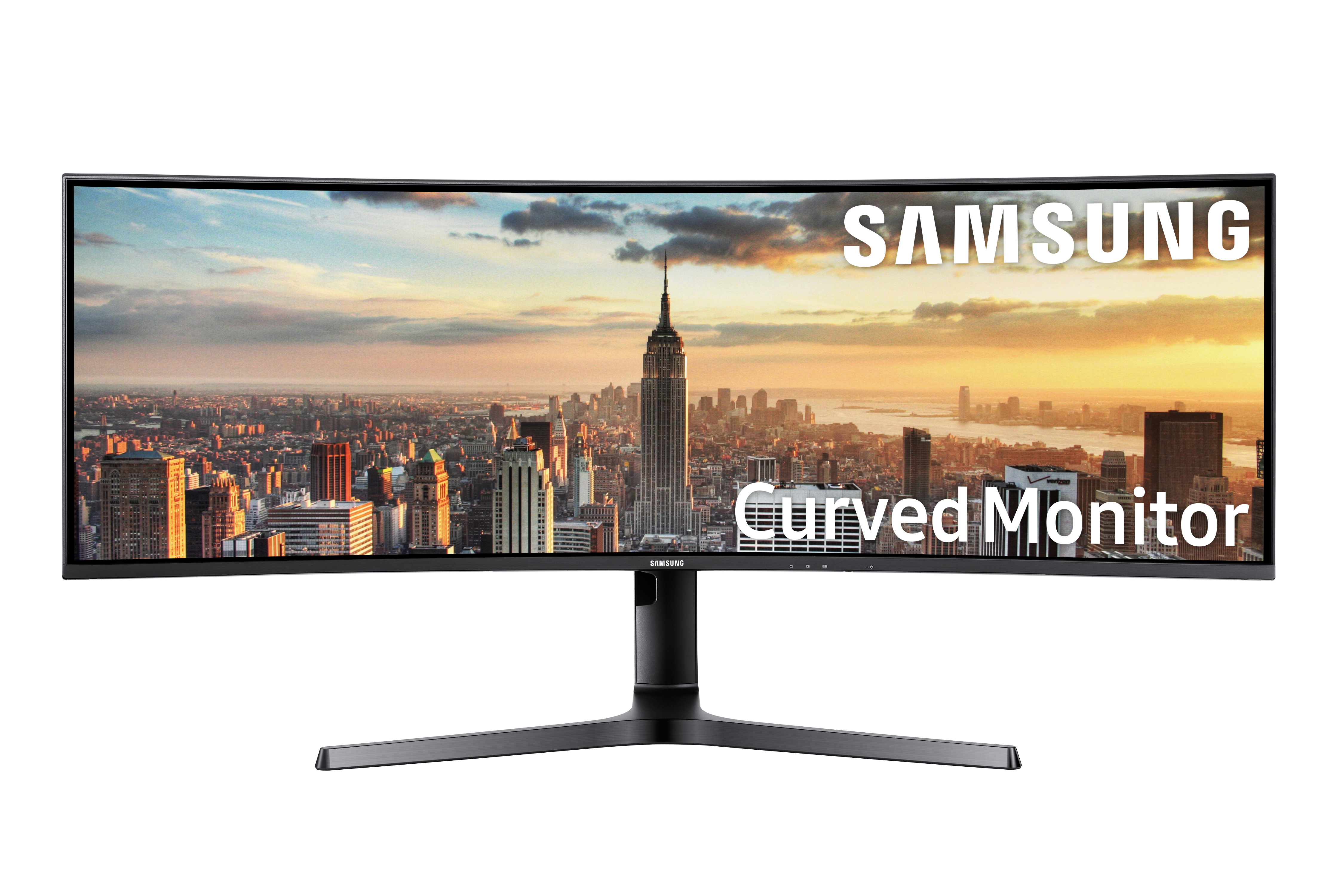 SAMSUNG Monitor LC43J890DKUXZG Curved 43 Zoll 43 Zoll Monitor, UHD 4K, 5 ms Reaktionszeit, 120 Hz, Dunkelblaugrau