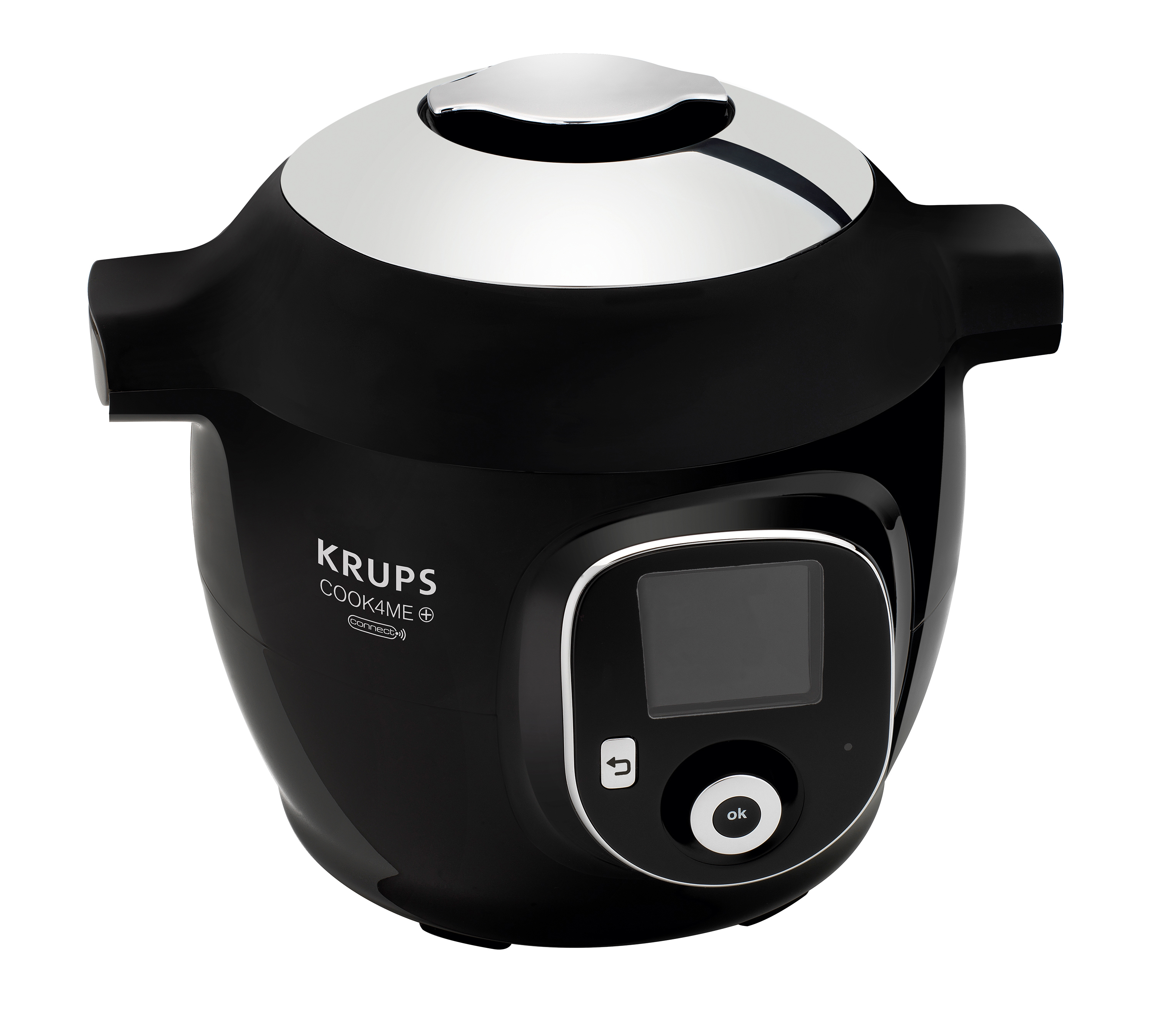 KRUPS Multikocher CZ7158 Cook4Me+ Connect Multikocher Schwarz/Grau (Rührschüsselkapazität: 6 l, 1600 Watt)