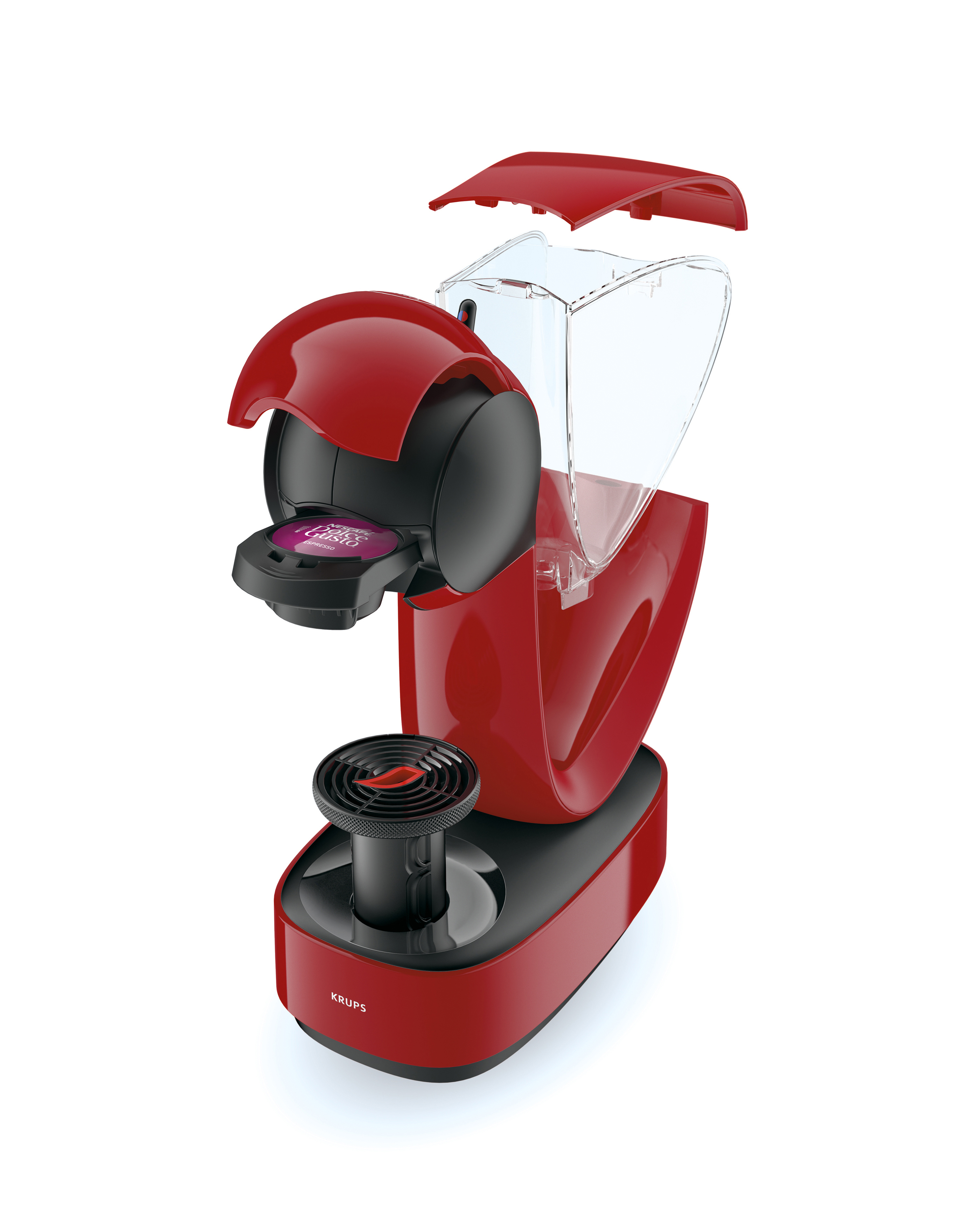 KRUPS KP1705 Nescafé Dolce Gusto Infinissima Kapselmaschine Rot/Schwarz