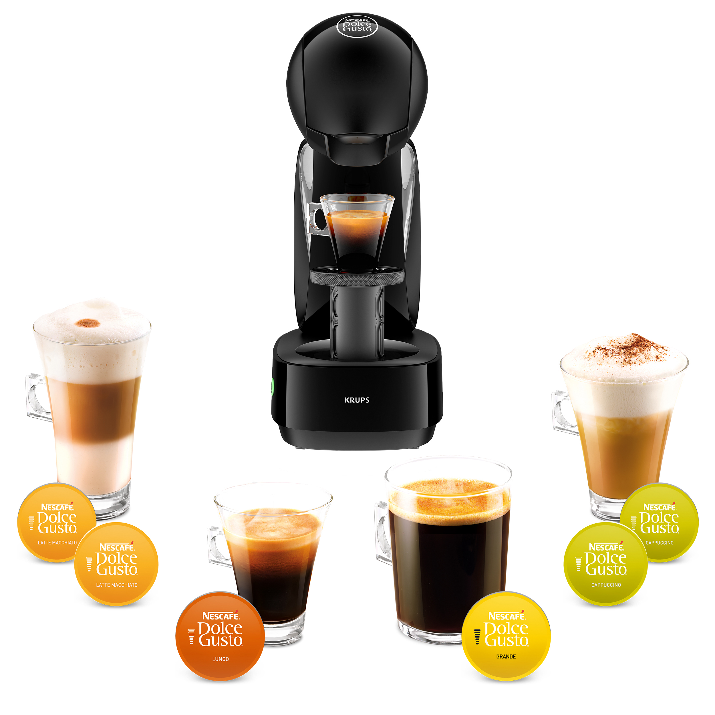 KRUPS KP1708 Nescafé Dolce Gusto Infinissima Kapselmaschine Schwarz
