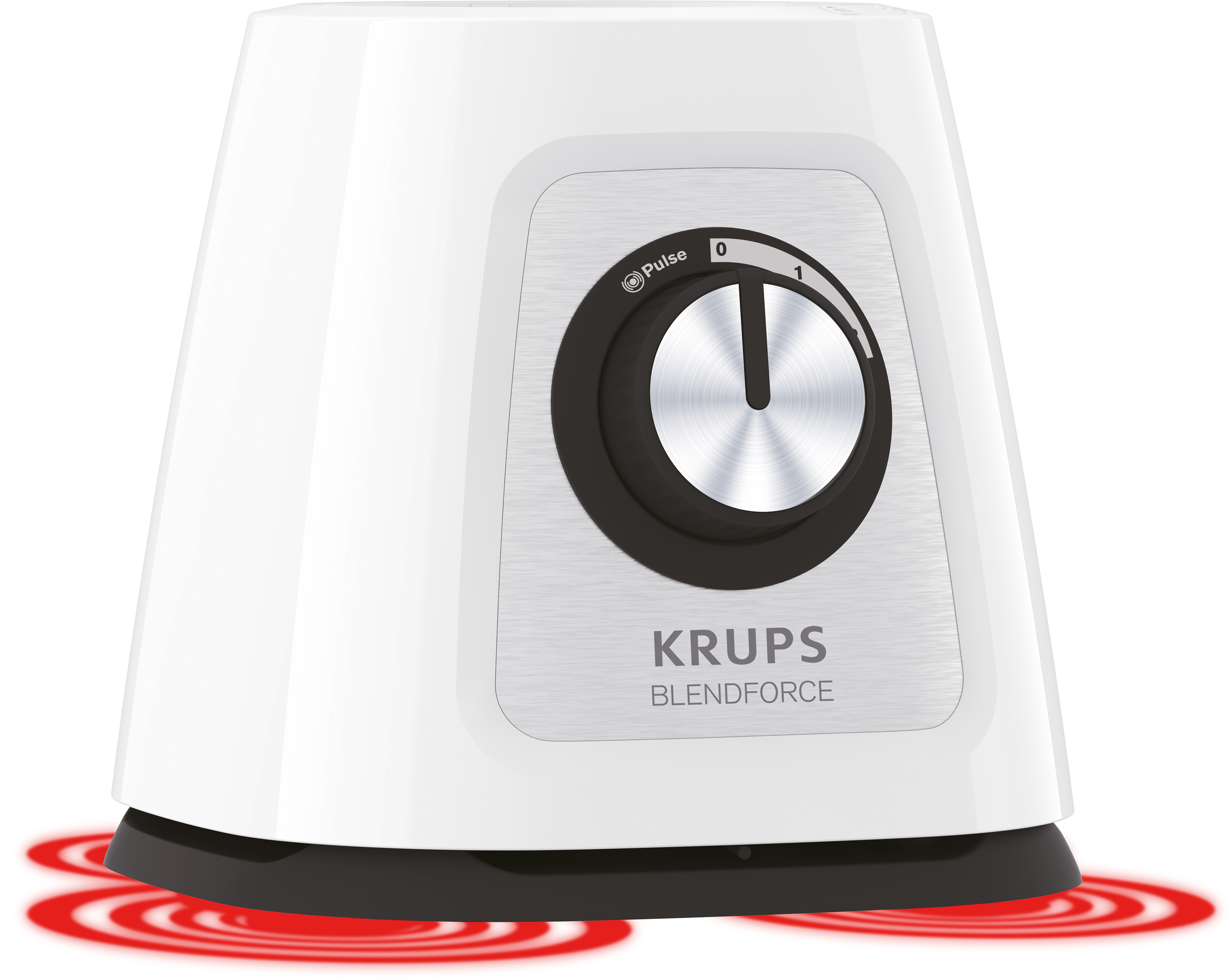 KRUPS KB4351 Blendforce+ Standmixer Weiß (800 Watt, 1.75 l)