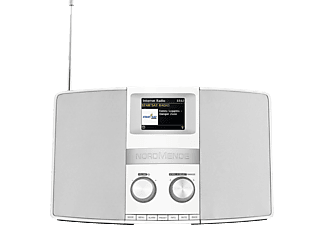NORDMENDE Transita 400  Internetradio, Hybridradio, DAB+, Internet Radio, FM, Bluetooth, Weiß/Silber