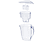 XAVAX 111237 - Carafe filtrante à eau (Blanc)