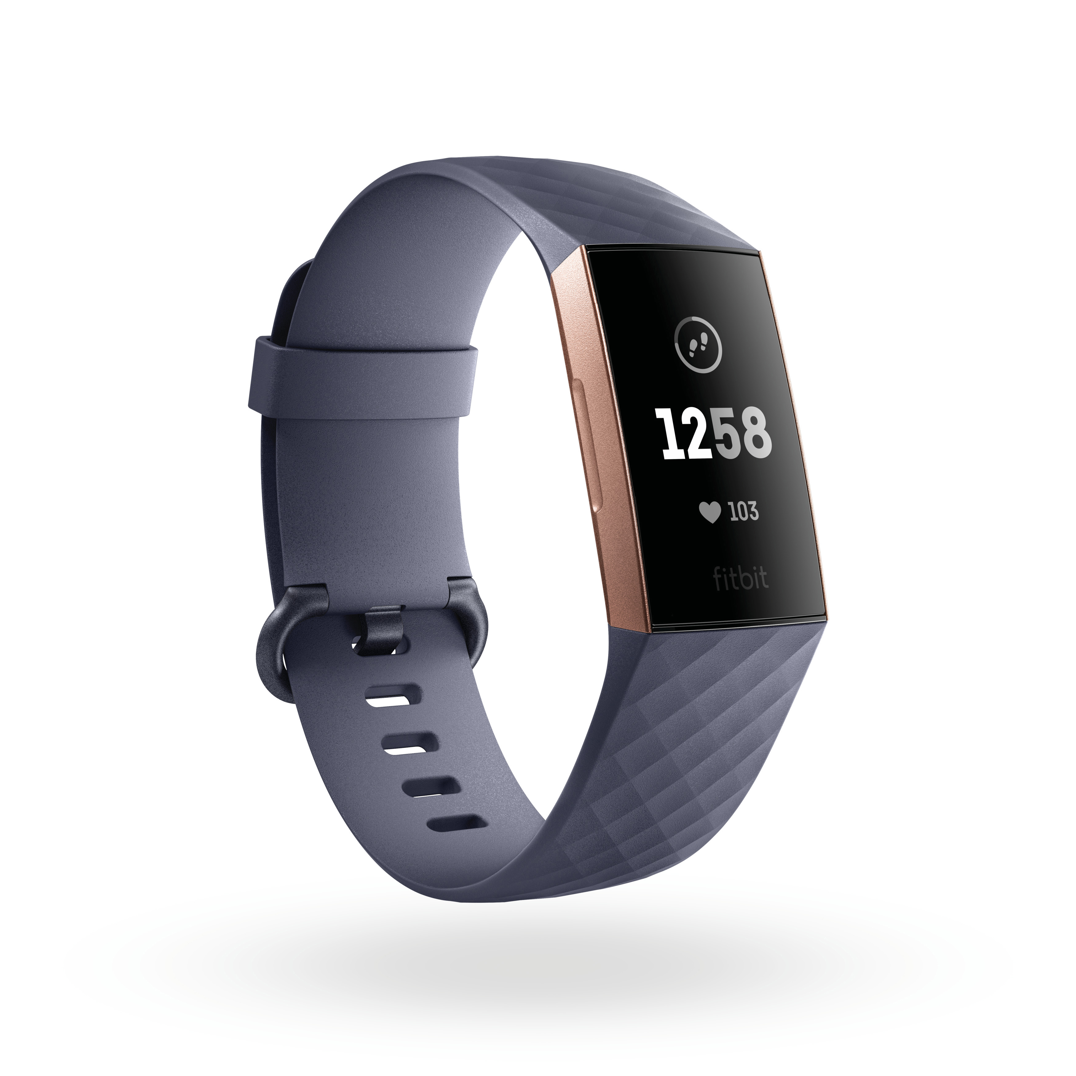 FITBIT Charge Rose 220 Gehäuse: Band: mm Fitness S: Blau mm, Tracker, L: 180 - 180mm / Gold 3, Grau - 140 mm