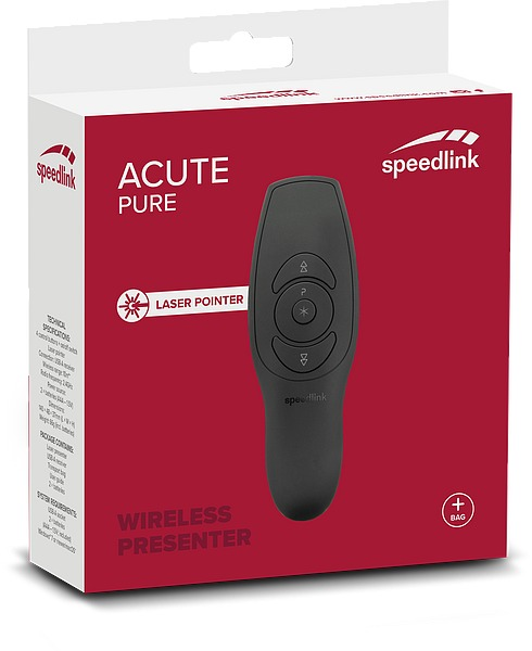 SPEEDLINK SL-600400-BK Presenter, Universal, Universal, PC, Schwarz