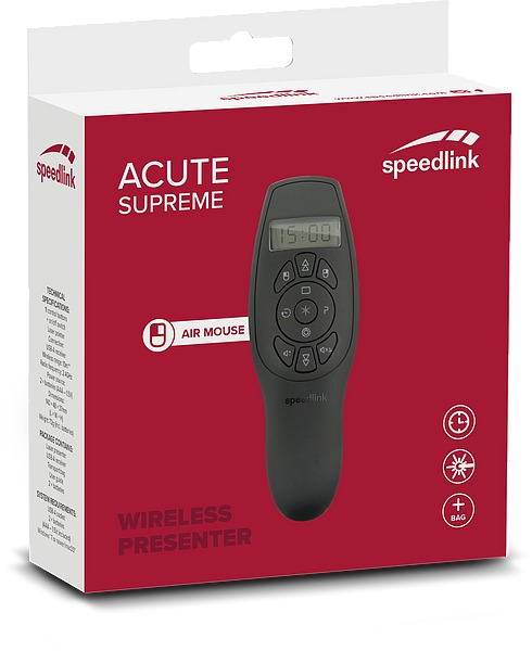 SPEEDLINK Acute Supreme, Universal, Universal, Pc, Mac, Schwarz