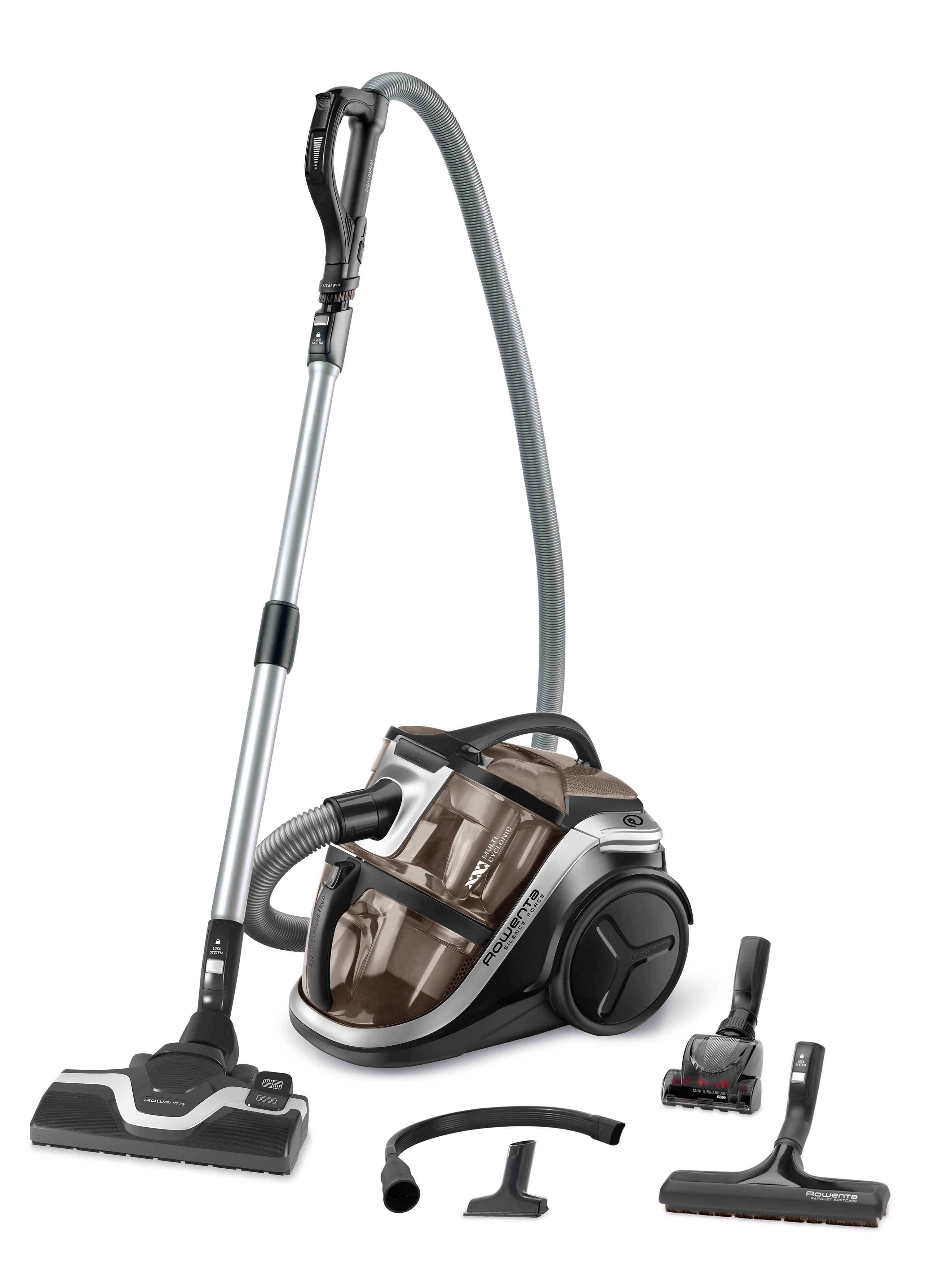 ROWENTA RO8388 Silence Force Multi-Cyclonic Home&Car Bodenstaubsauger Staubsauger, maximale Leistung: 750 Watt