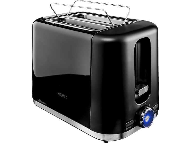 2) Watt, Toaster KTO 2210 Schlitze: B (870 Schwarz KOENIC