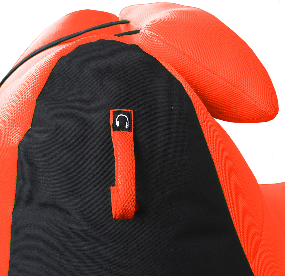 GAMEWAREZ RX Fire - Gaming Sitzsack (Schwarz/Orange)