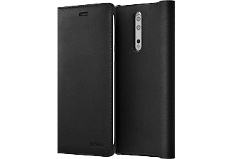 NOKIA 8 book cover fekete tok