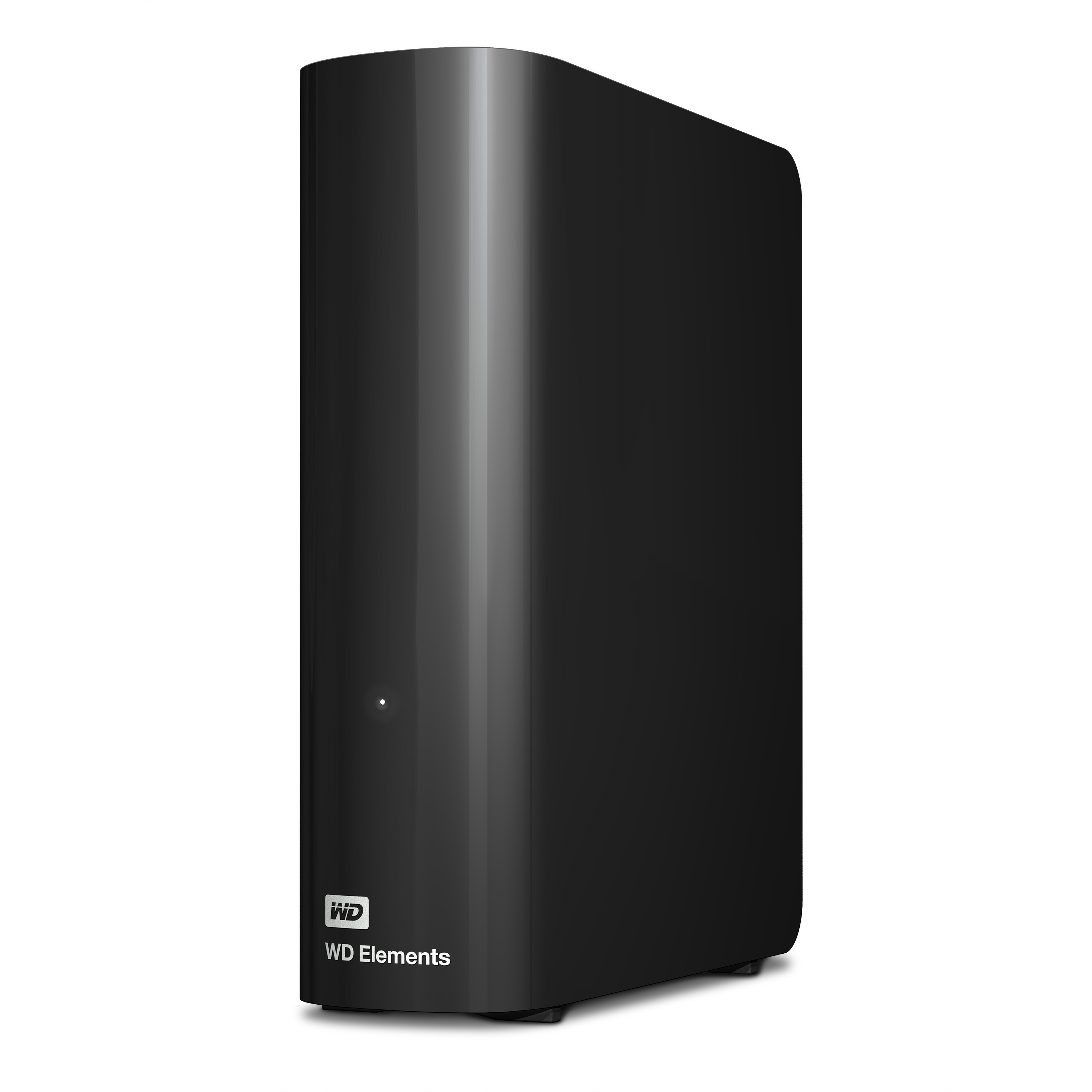Schwarze WD Elements externe Festplatte.
