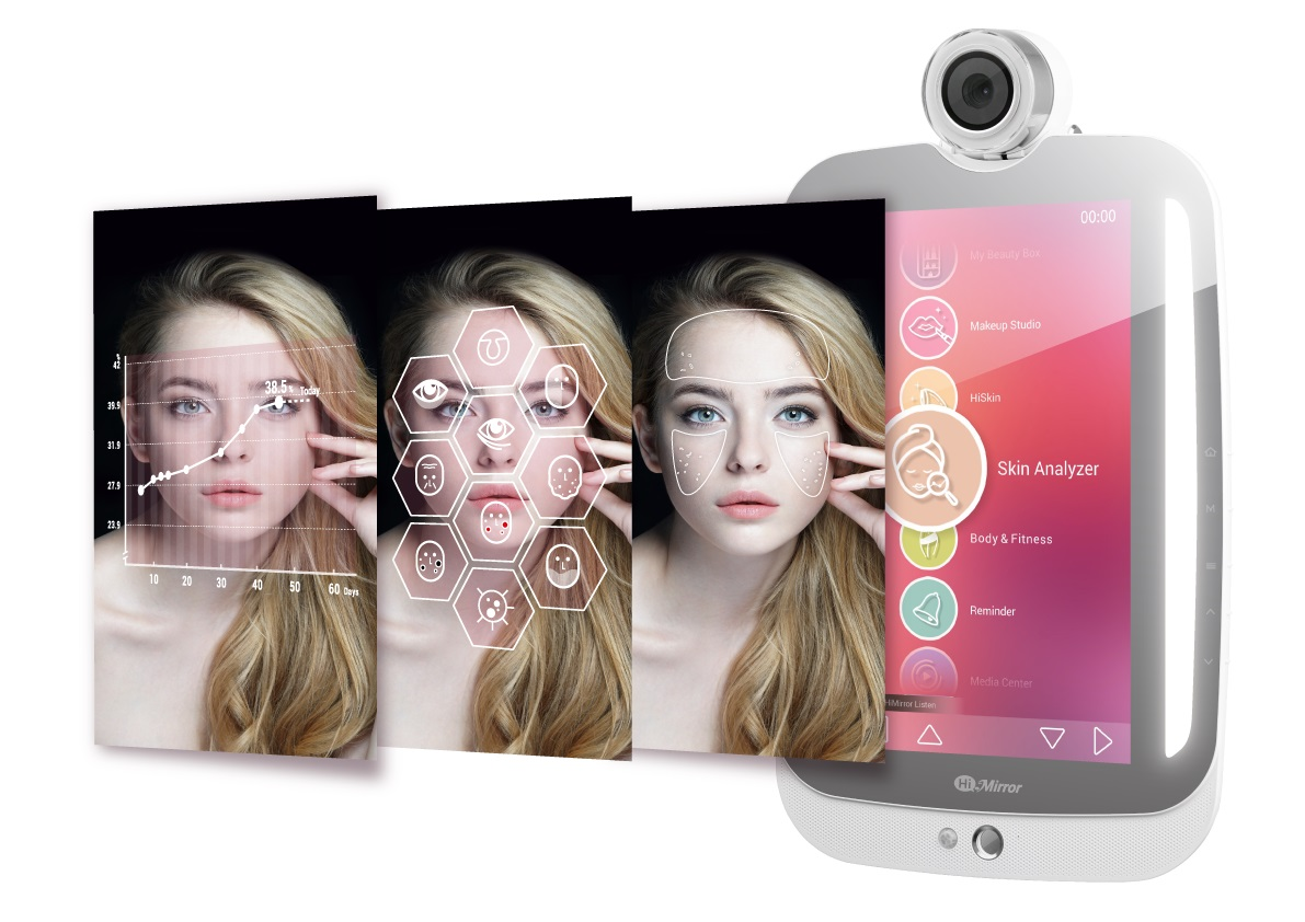 HIMIRROR Plus+ Smart Beauty Spiegel Silber