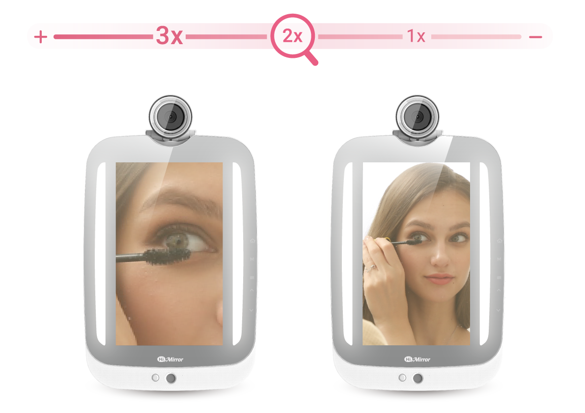HIMIRROR Plus+ Smart Beauty Spiegel Silber