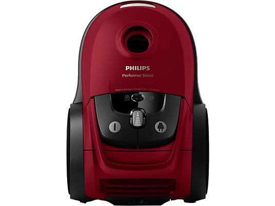 PHILIPS Performer Silent FC8781/19 - Staubsauger (Schwarz/Rot, mit Beutel)