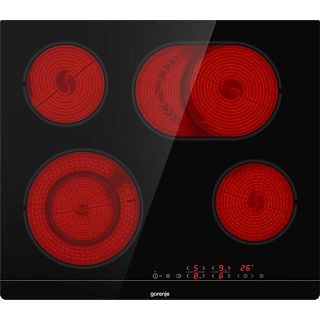 GORENJE Strahlungsheizungskochfeld (595 mm breit, 4 Kochfelder, Glaskeramik, Autarkes Kochfeld)