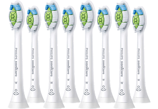 PHILIPS SONICARE W2 Optimal White HX6068/12 (8 Stück) - Aufsteckbürsten (Weiss)