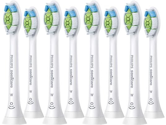 PHILIPS SONICARE W2 Optimal White HX6068/12 (8 Stück) - Aufsteckbürsten (Weiss)